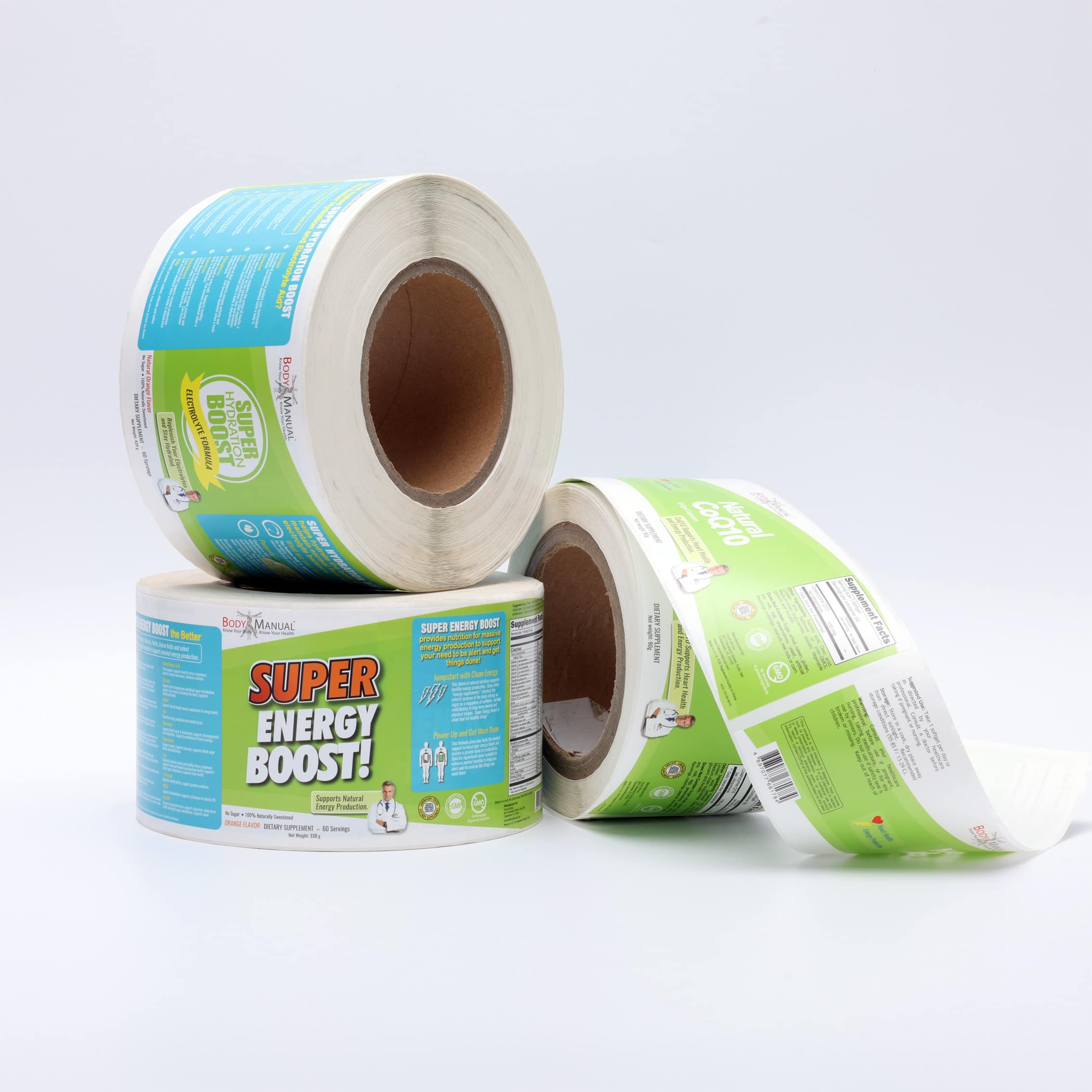 Health Supplement Bottle Labels
