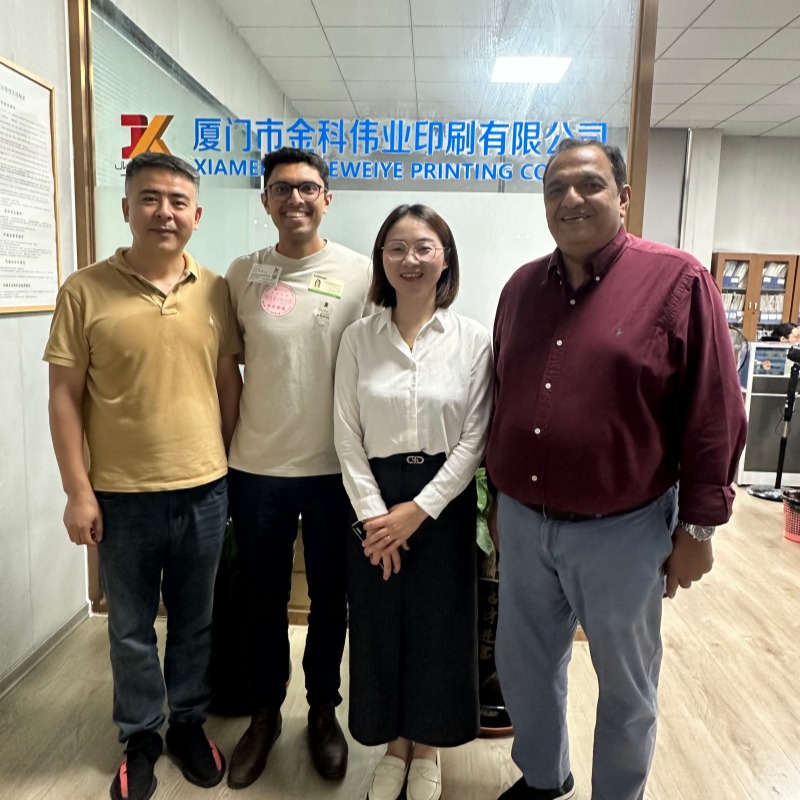 African Clients Visited Our Factory for Label Printing Inspection